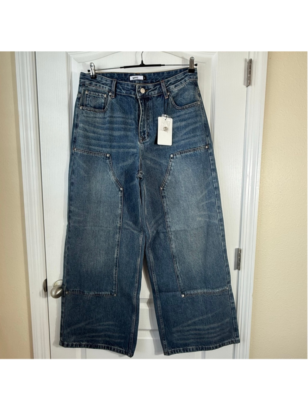 BAGGY Blue Wide Leg Jeans Size L